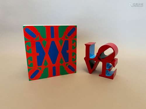 Robert INDIANA (d'après) Love Red, 2018 Édition de 500 Numér...