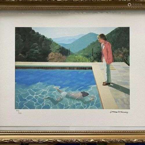 David HOCKNEY (1937), D’Après Petter getting out of Nick’s p...