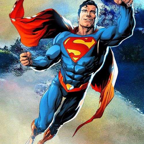 BRAIN ROY (MR&ROY, Né en 1980). SUPERMAN IN THE SKY. Impress...