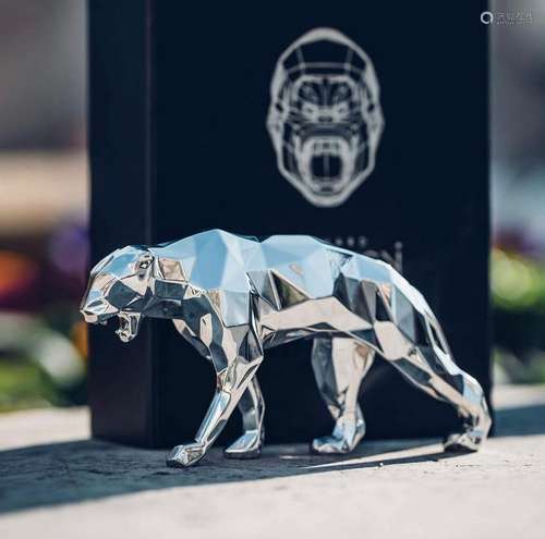 Richard ORLINSKI (Né en 1967) Panther (Silver Edition) Sculp...