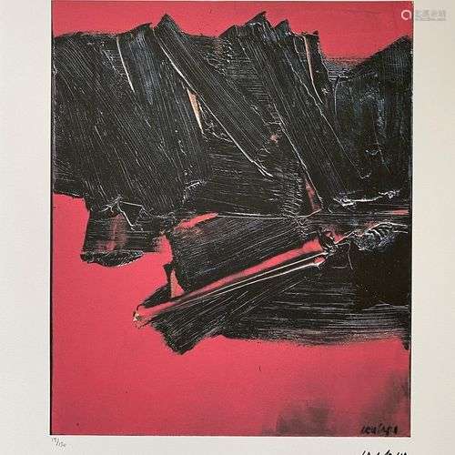 Pierre SOULAGES, D’Après Sans titre Sérigraphie en couleur s...