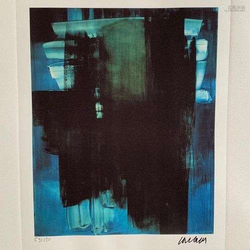 Pierre SOULAGES (Né en 1919) D’Après Sans titre Sérigraphie ...