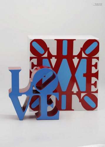 Robert INDIANA (d'après) Love Blue, 2018 Édition de 500 Numé...