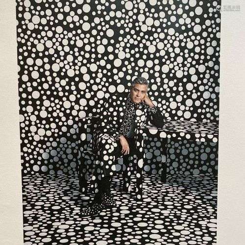 Yayoi KUSAMA (Né en 1929), D’Après Georges Clooney Sérigraph...