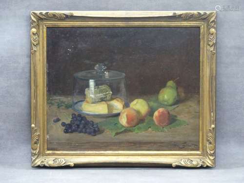 Victor GILBERT (Paris 1847 - 1933) Nature morte, huile sur p...