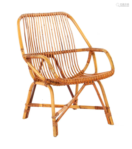 Rattan armchair