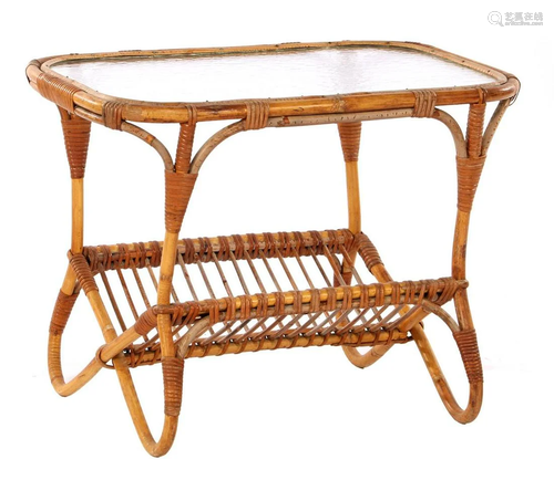 Rattan coffee table