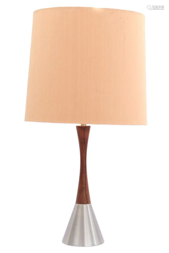teak Swedish table table lamp