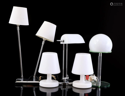 lot 5 modern lamps