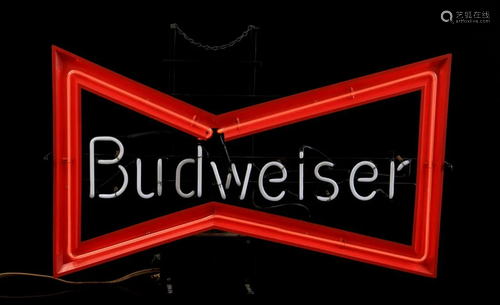 Budweiser neon advertising