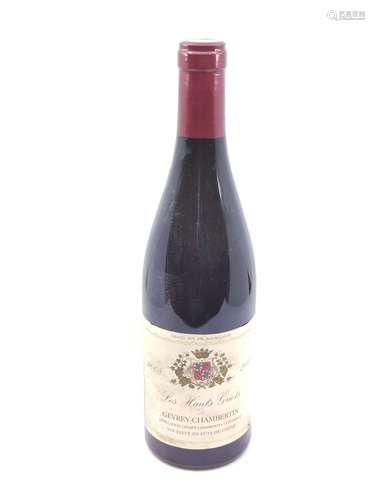 Bouteille de Gevrey Chambertin 2008.