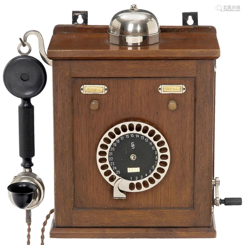 Intercom Telephone with 25-part Number Switch, 1923