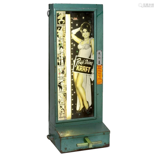 Coin-Operated Fairground Strength Tester, c. 1960