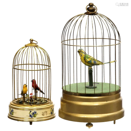 Two Singing Bird Automata, 20th Century