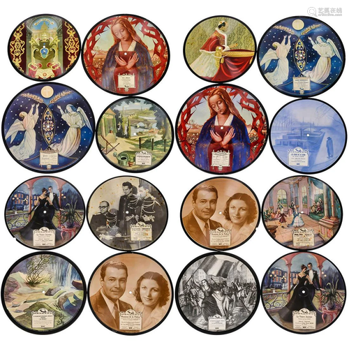 8 Saturne 78 rpm Picture Records, 1950-55