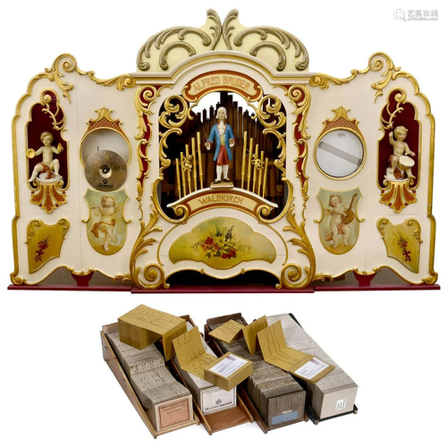 Black-Forest Book-Playing Fairground Organ by Alfred