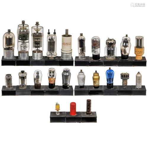 Collection of Tubes on Display Bases