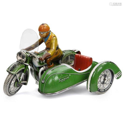 Zündapp Motorcycle with Sidecar by Tipp & Co, c. 1955