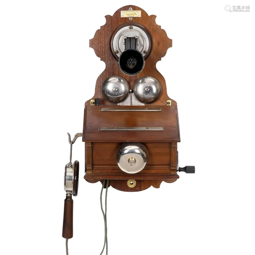 Mix & Genest Wall Telephone with Janus Switch, 1908