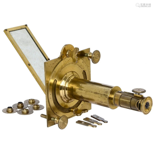 English Solar Microscope by Shuttleworth, c. 1800