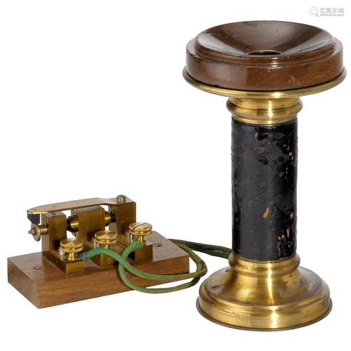 Very Early Siemens & Halske Butterstamp Telephone, c.