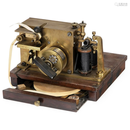 Rare German Brass Telegraph by Schwerd, c. 1890