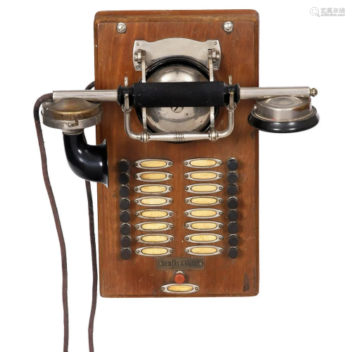 Siemens & Halske Intercom Telephone, c. 1918