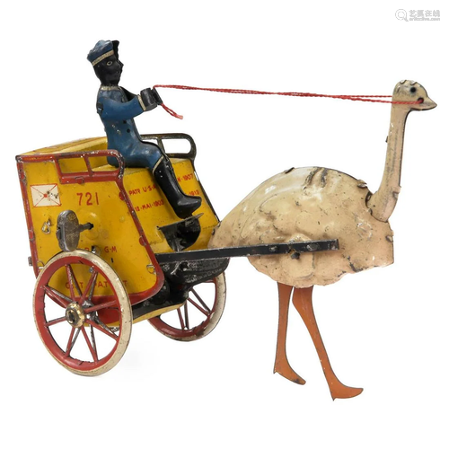 Lehmann Zulu 721 Ostrich Post Cart, c. 1925