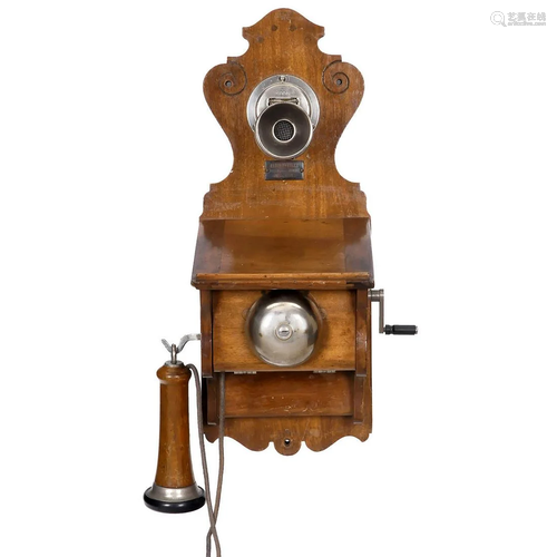 Bavarian Wall Telephone by Zettler, c. 1900