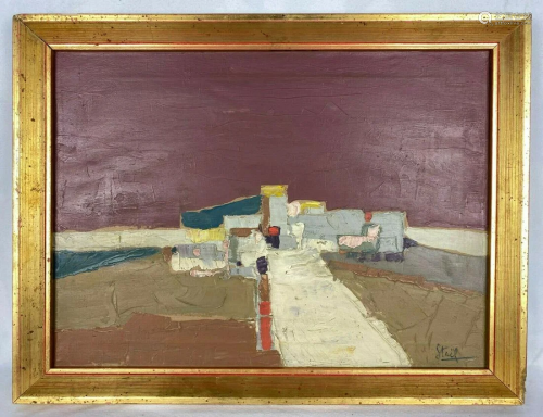 NICOLAS DE STAEL - Paysage violet - Oil on canvas