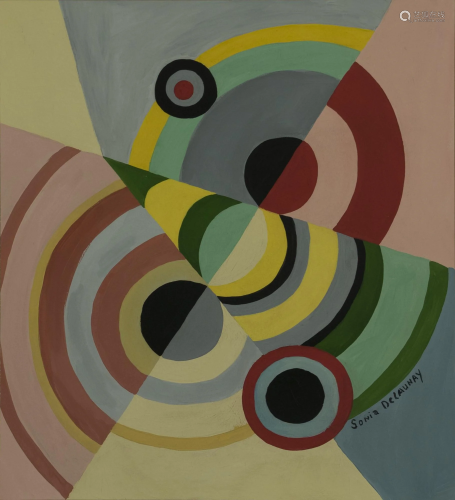 SONIA DELAUNAY - Rythmes Couleurs - Gouache on paper