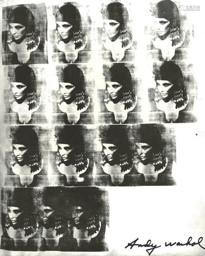 ANDY WARHOL - Liz As Cleopatra - Original letterpress