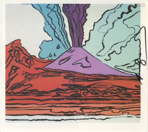 ANDY WARHOL - Vesuvius #10 - Color offset lithograph