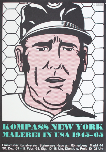 ROY LICHTENSTEIN - Baseball Manager - Color lithograph
