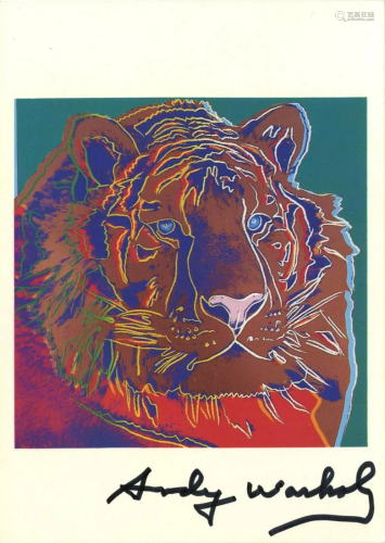 ANDY WARHOL - Siberian Tiger - Color offset lithograph