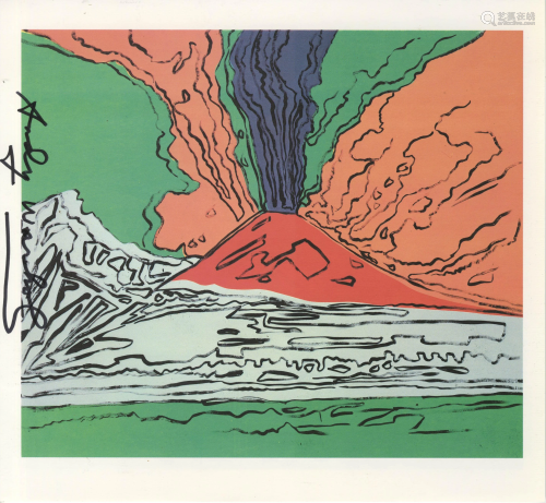 ANDY WARHOL - Vesuvius #04 - Color offset lithograph
