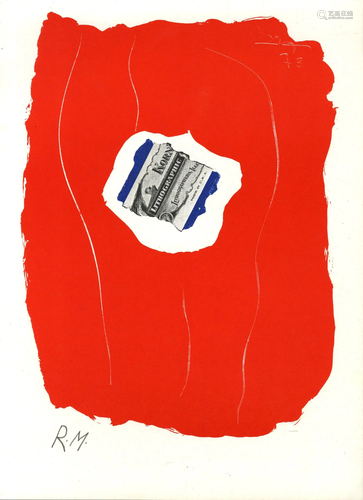 ROBERT MOTHERWELL - Tricolor - Original color