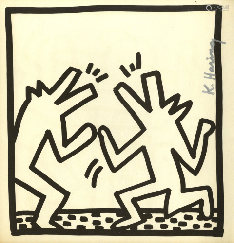 KEITH HARING - Barking Dogs - Lithograph