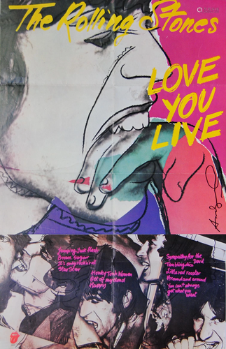 ANDY WARHOL - Love You Live - Original color offset