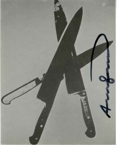 ANDY WARHOL - Knives #03 - Color offset lithograph