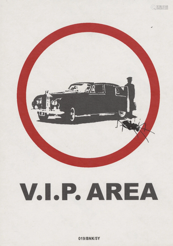 BANKSY - V.I.P. Area - Color offset lithograph printing