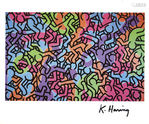 KEITH HARING - Circus - Color offset lithograph