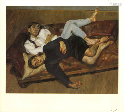 LUCIAN FREUD - Bella and Esther - Color offset