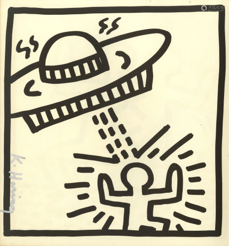 KEITH HARING - UFO #1 - Lithograph