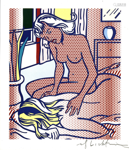 ROY LICHTENSTEIN - Two Nudes, State I - Color relief