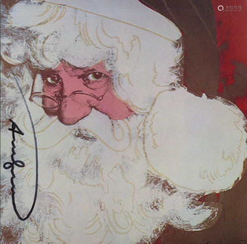 ANDY WARHOL - Santa Claus - Color offset lithograph