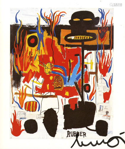 JEAN-MICHEL BASQUIAT - Rubber - Color offset lithograph