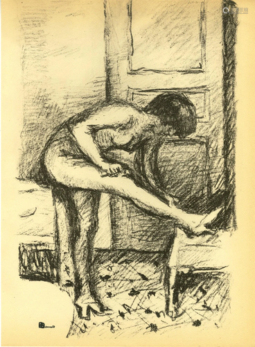 PIERRE BONNARD - Femme a sa toilette - Original