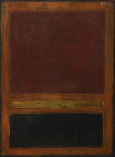 MARK ROTHKO - Untitled (Orange) - Oil on paper