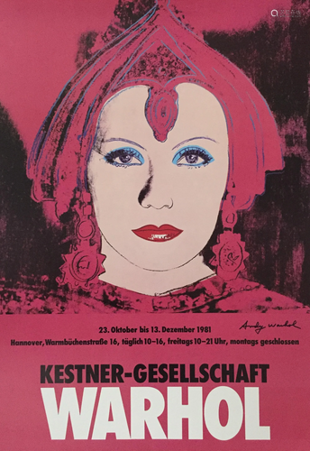 ANDY WARHOL - The Star (Greta Garbo as Mata Hari) -